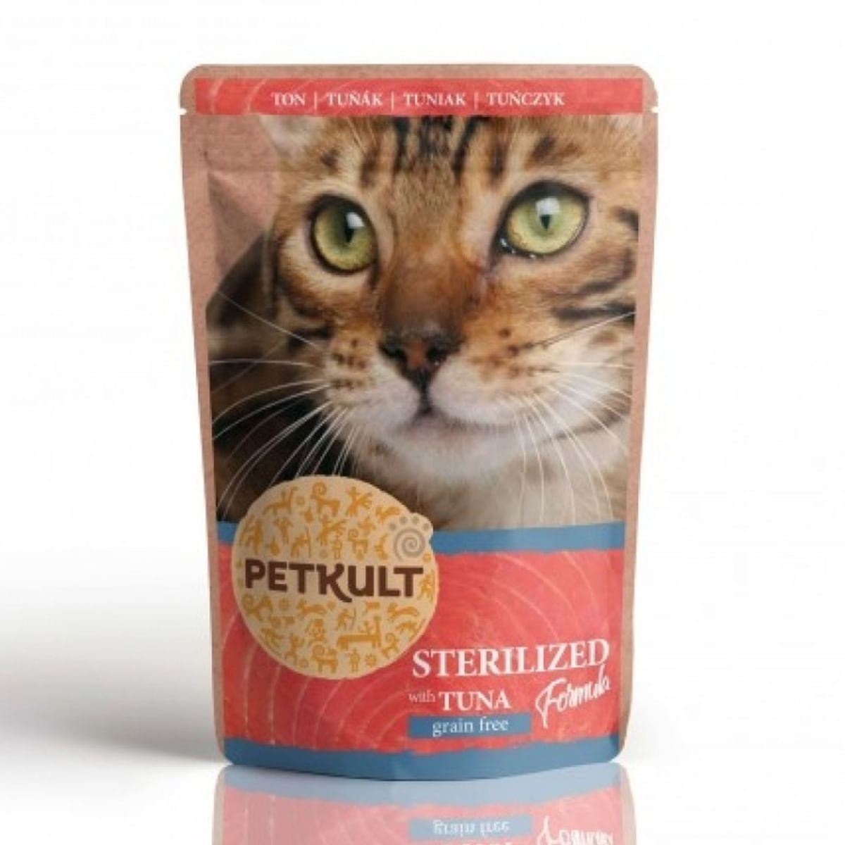 PLIC PISICA PETKULT STERILISED TON 100GR