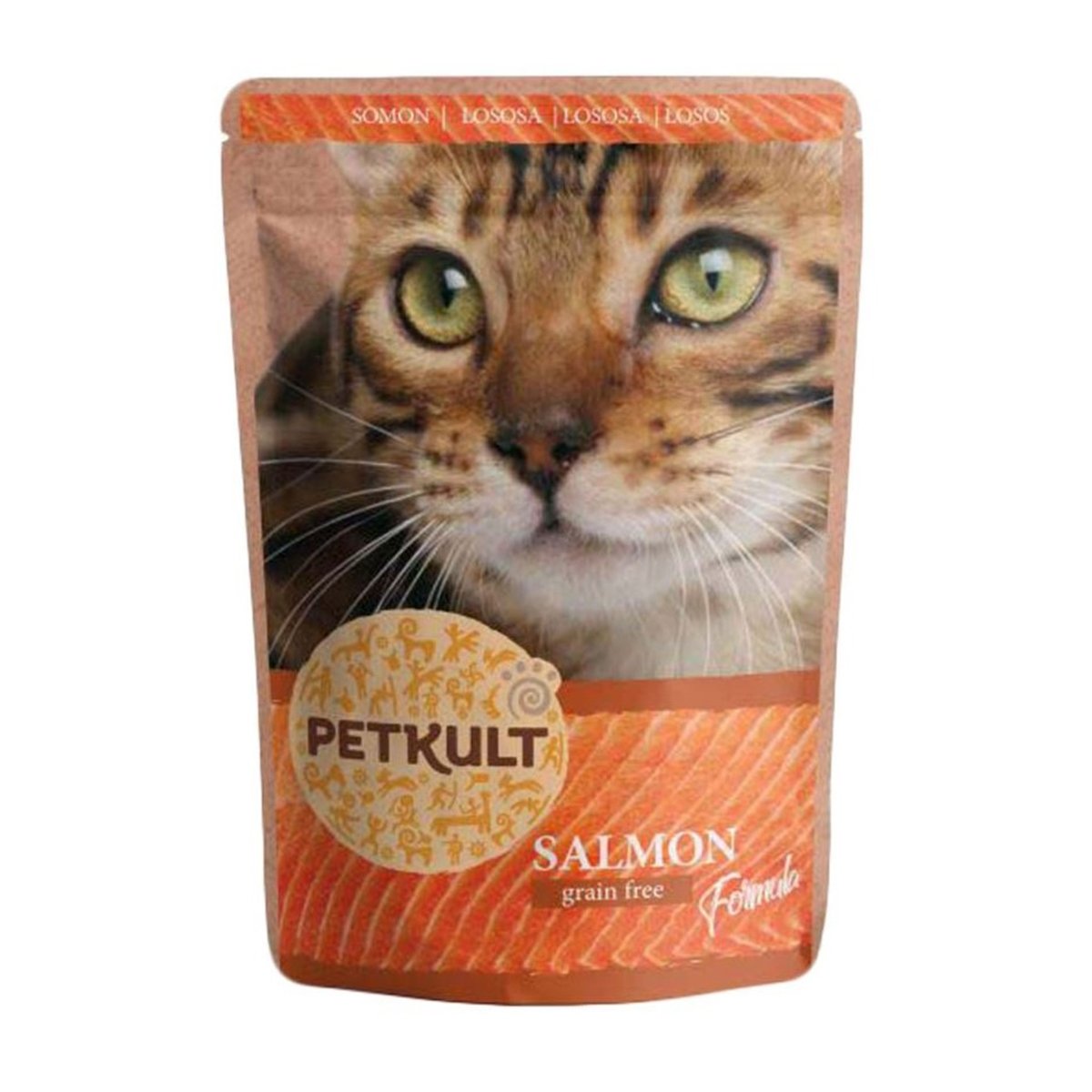 PLIC PISICA PETKULT ADULT SOMON 100GR