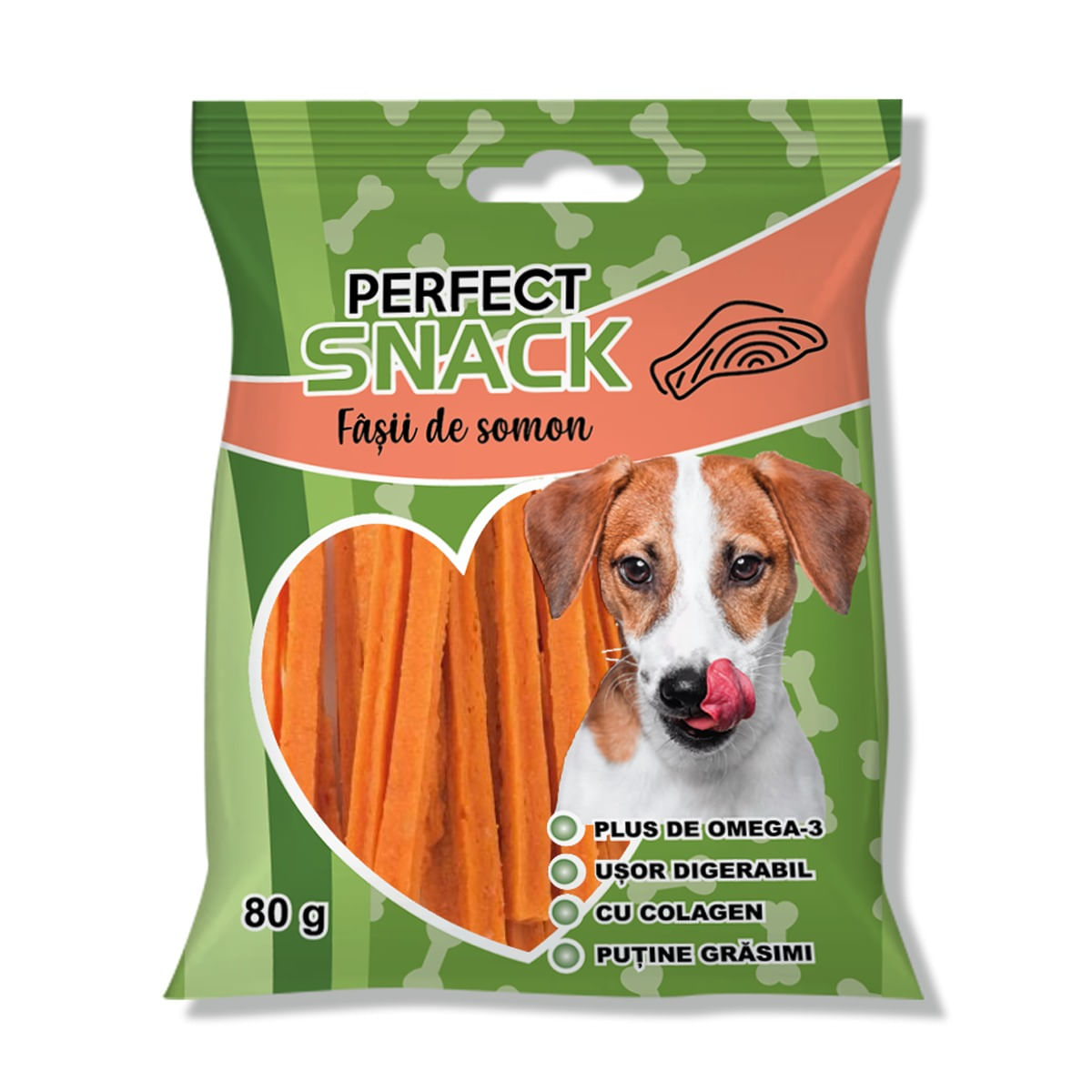 RECOMPENSA CAINE PERFECT SNACK FASII DE SOMON 80GR
