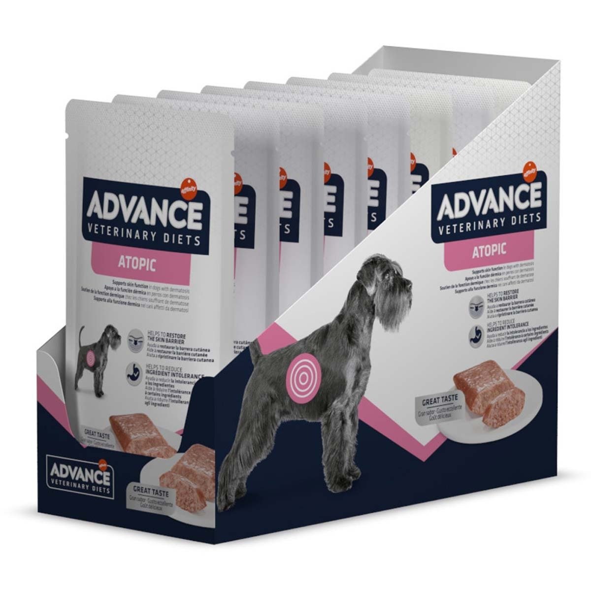 PLIC CAINE ADVANCE VETERINARY DIETS ATOPIC MINI <10KG CURCAN 150GR