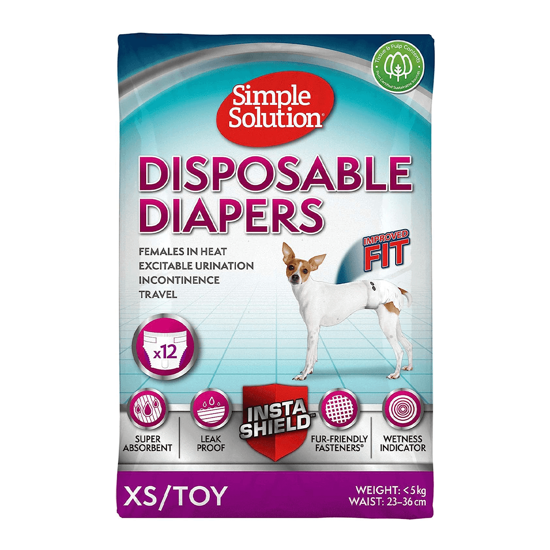 PAMPERS CAINE ADULT FEMELA SMALL SIMPLE SOLUTION 12BUC 