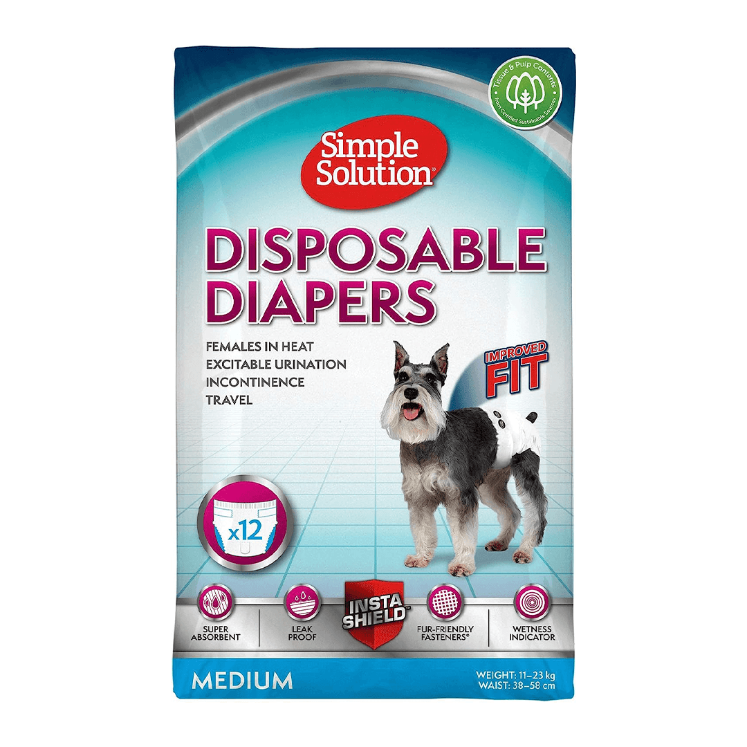PAMPERS CAINE ADULT FEMELA MEDIUM SIMPLE SOLUTION 12BUC 