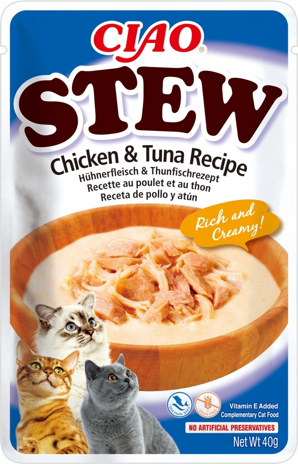 PLIC PISICA CIAO STEW PUI SI TON  40GR