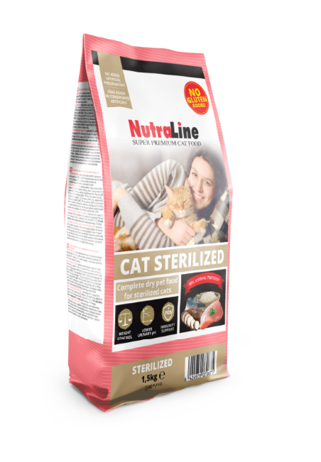 HRANA PISICA NUTRALINE ADULT STERILISED 10KG