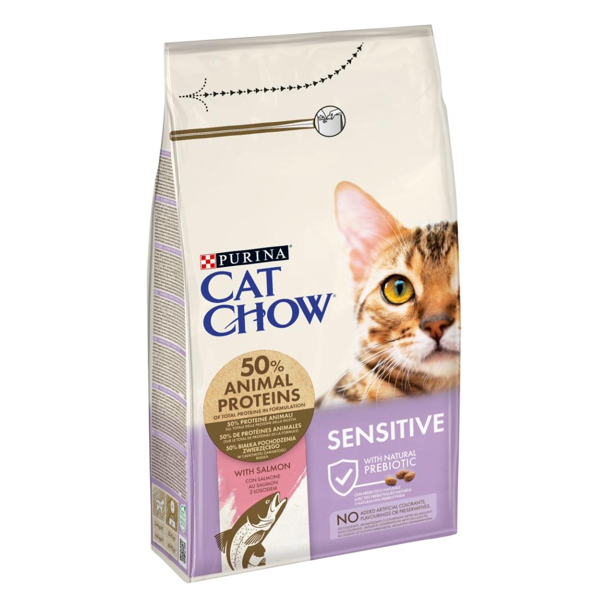 HRANA PISICA PURINA CAT CHOW SENSITIVE SOMON 15KG