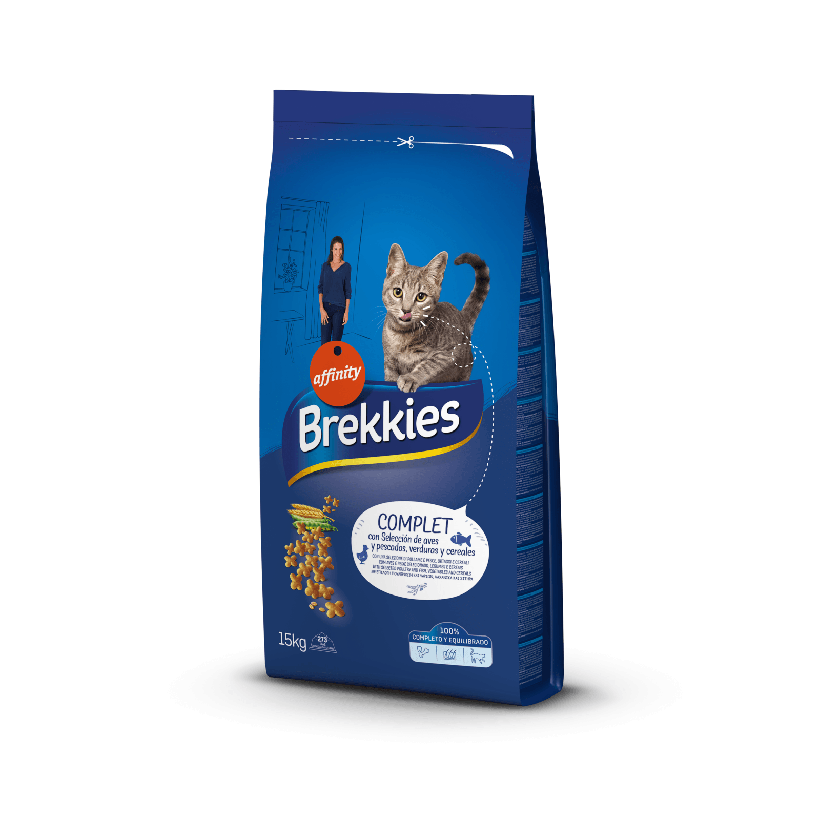 HRANA PISICA BREKKIES COMPLETE PUI 15KG