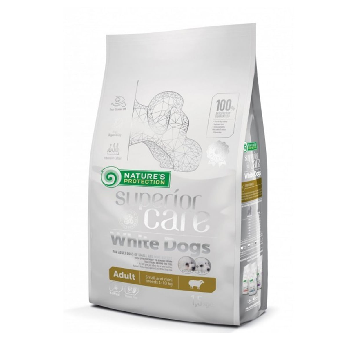 HRANA CAINE WHITE DOGS ADULT SMALL AND MINI MIEL 10KG