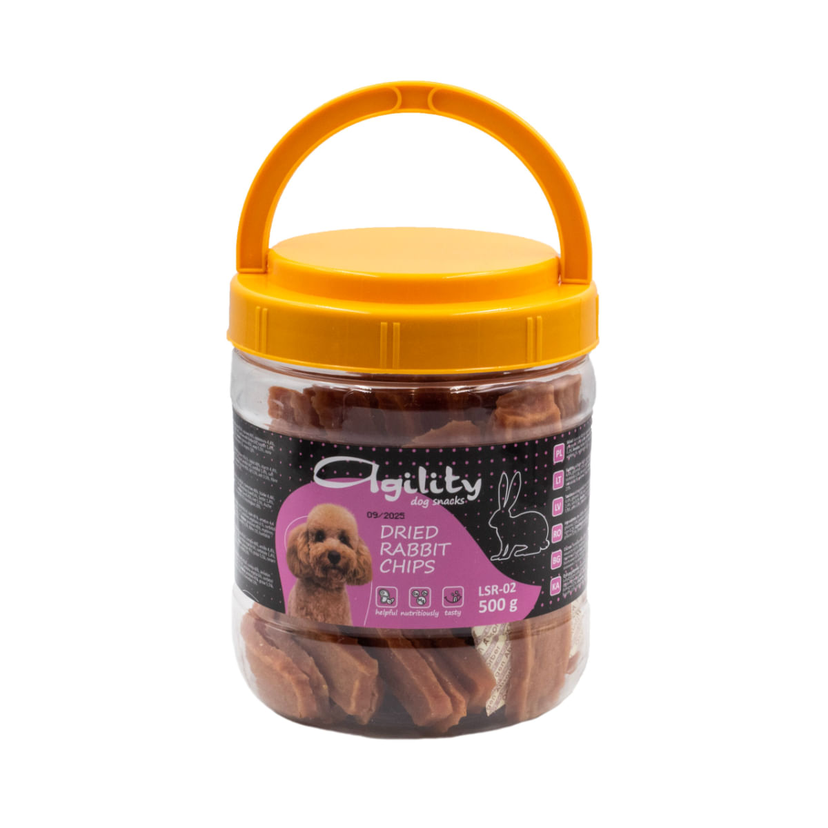RECOMPENSA CAINE AGILITY DRY RABBIT CIPS 500GR