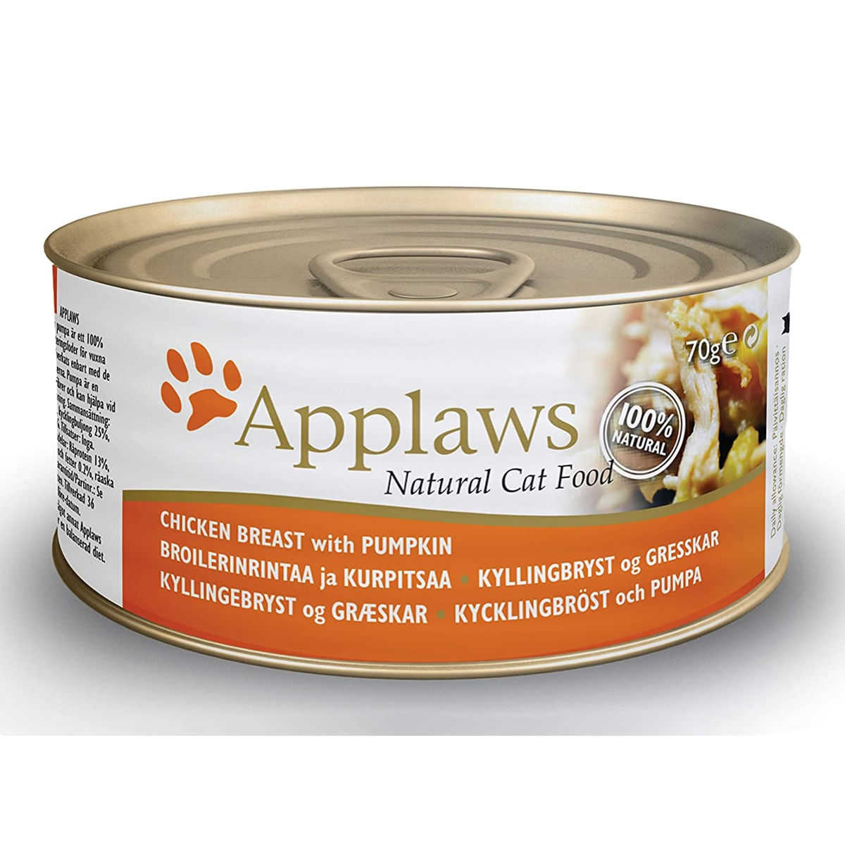 APPLAWS CONSERVA PISICI PUI CU DOVLEAC IN BROTH 70 GR