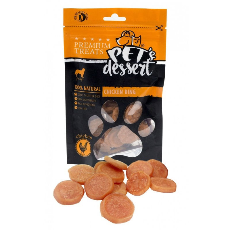 LSC-04   PET'S DESSERT CHICKEN RING 80GR