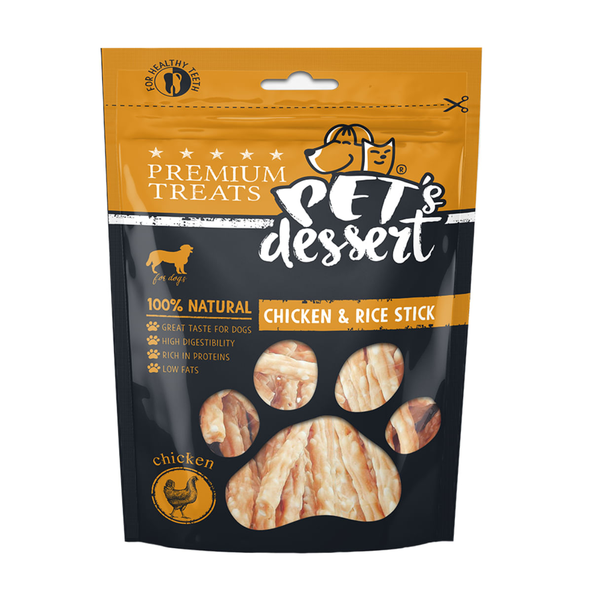 LSS-165  PET'S DESSERT CHICKEN & RICE STICK 80GR