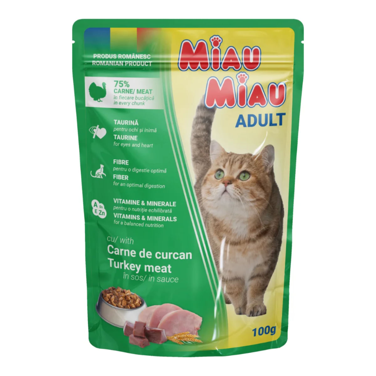 MIAU MIAU CURCAN IN SOS, PLIC 100G
