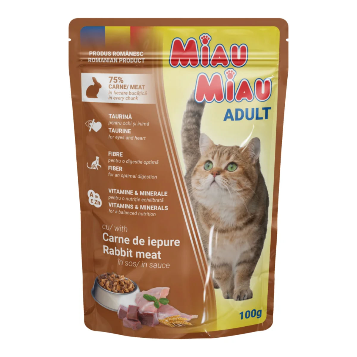 MIAU MIAU IEPURE IN SOS, PLIC 100G