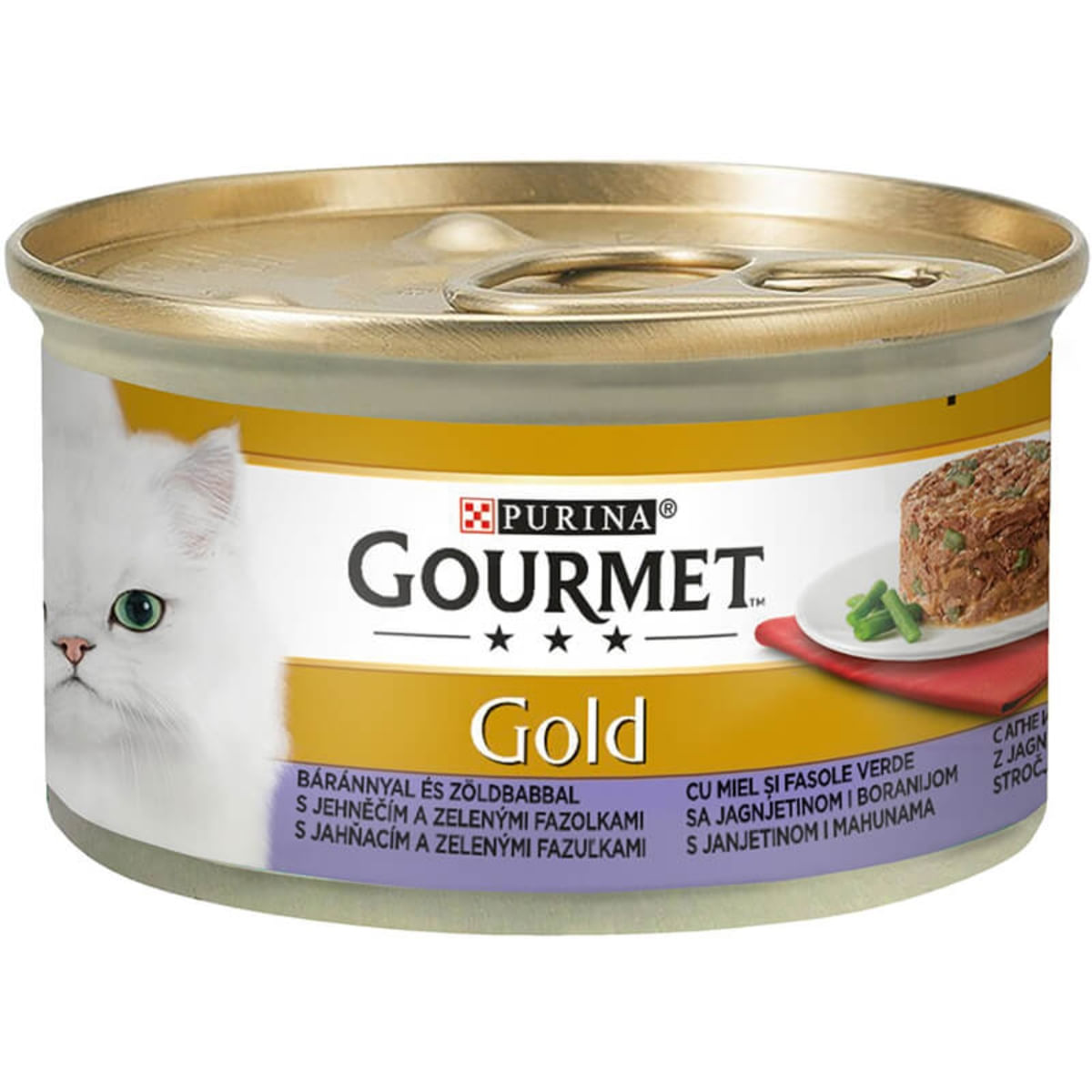 CONSERVA PISICA PURINA GOURMET RETETA RAFINATA MIEL SI FASOLE VERDE 85GR