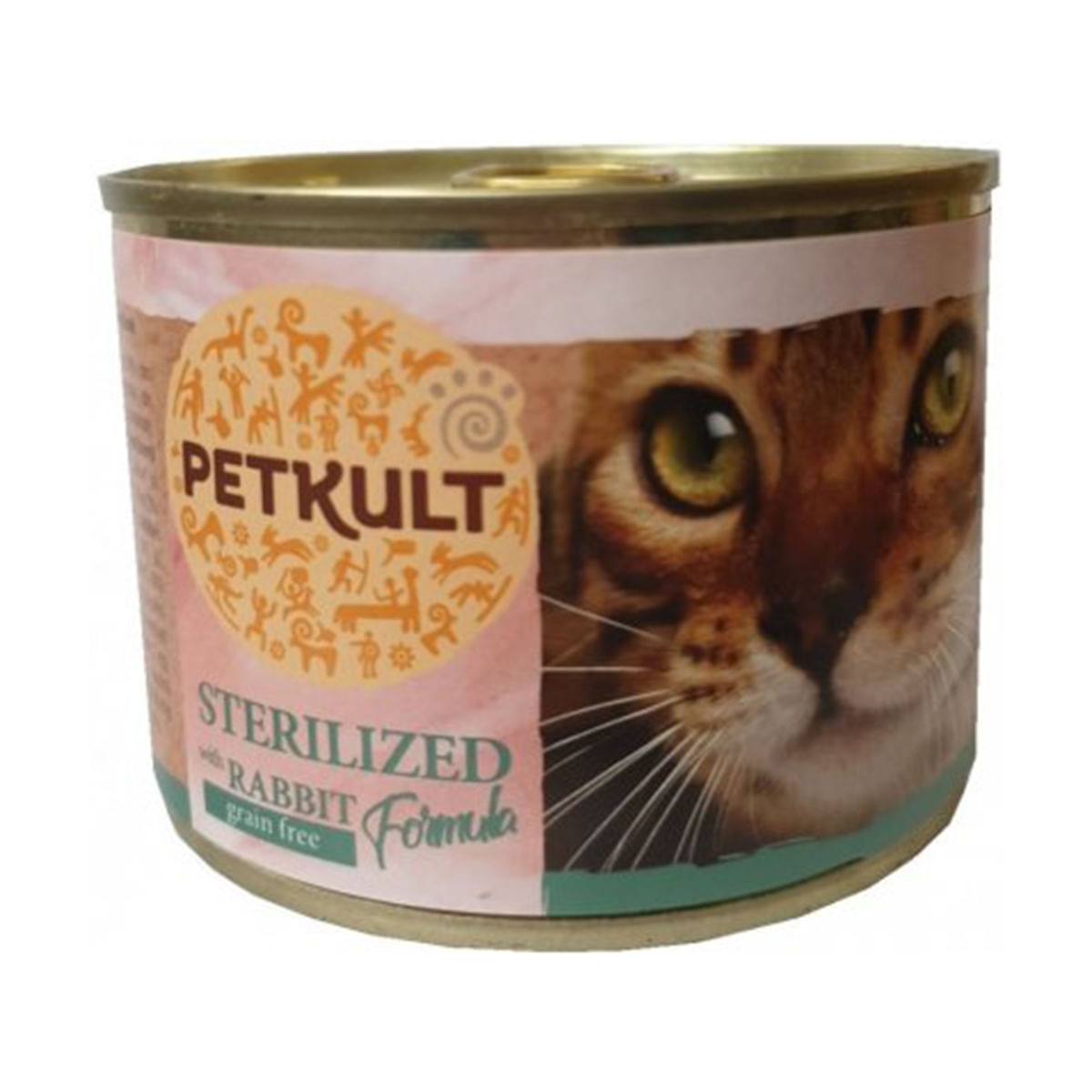 CONSERVA PISICA PETKULT STERILIZED IEPURE 185G