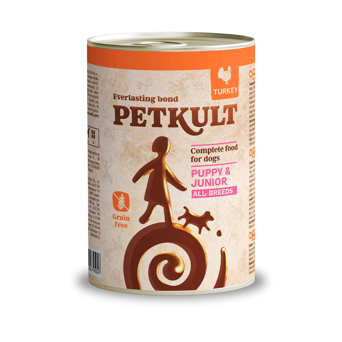 CONSERVA CAINE PETKULT PUPPY & JUNIOR CURCAN 400GR