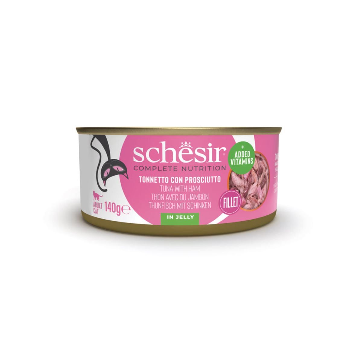 CONSERVA PISICA SCHESIR TON CU SUNCA IN GELATINA IN JELLY 85GR