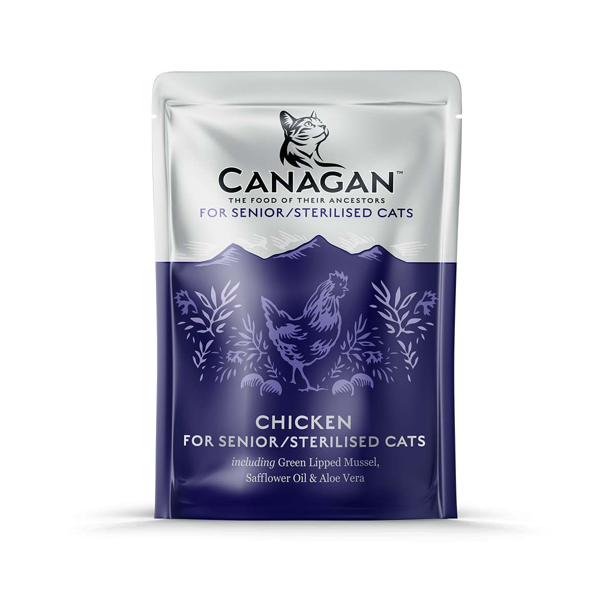 PLIC PISICA CANAGAN SENIOR STERILISED PUI 85GR