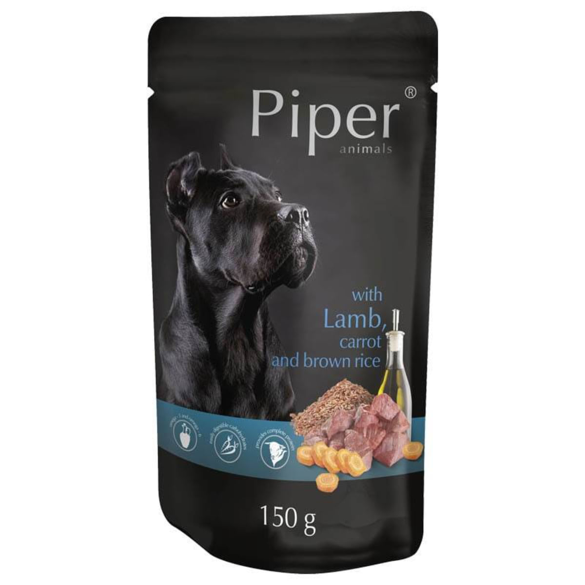PLIC CAINE PIPER MIEL SI MORCOV 150GR