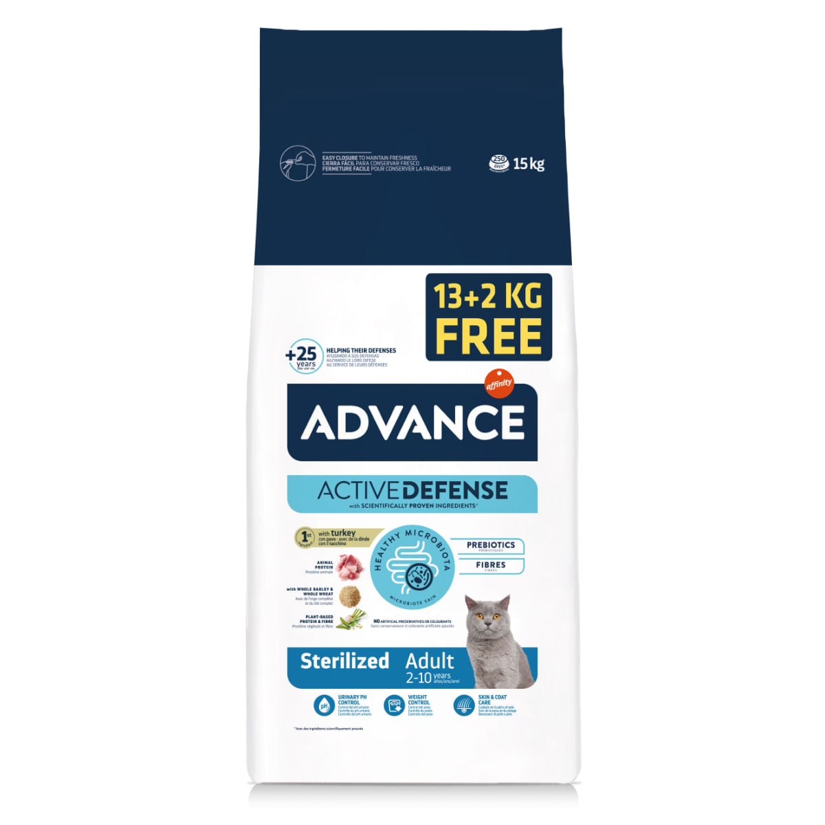 HRANA PISICA ADVANCE STERILIZAT ADULT CURCAN 15KG