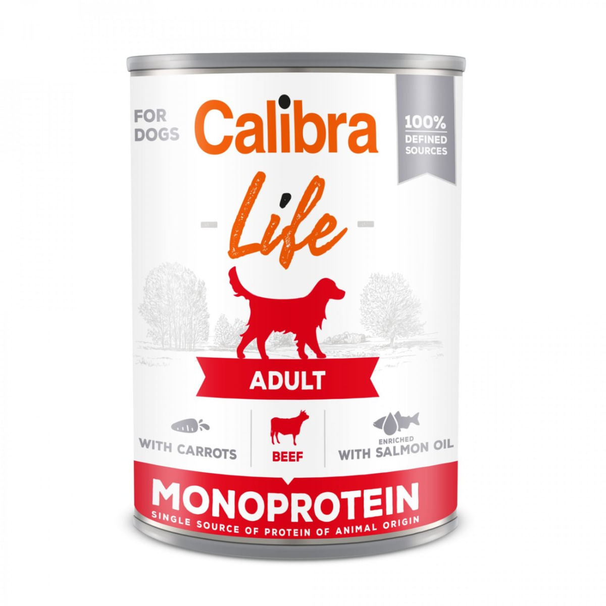 Calibra Dog Life can Adult Beef with carrots 400g